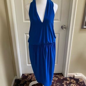 Women’s blue halter dress